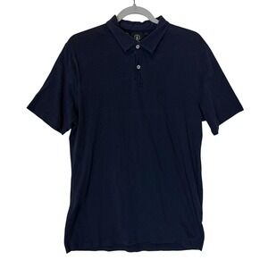 Volcom Polo Shirt Mens Large Blue Wowzer Polo SS Short Sleeve Cotton Skate